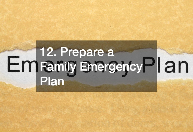 emergency plan written on a piece of paper